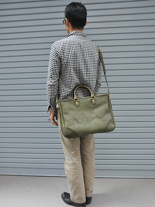 一点モノ・焼印鞄2013】2wayビジネストートバッグ(BR-T-7)の手作り革鞄 ...